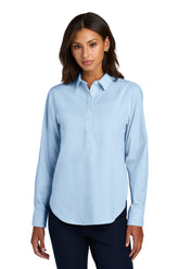 Mercer+Mettle® Women's Long Sleeve Modern Oxford Shirt - Light Blue - XS